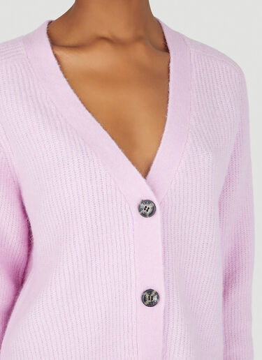 GANNI Soft Knit Cardigan Pink gan0246056