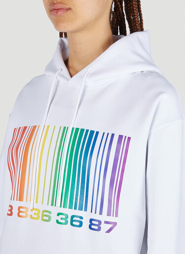 VTMNTS Barcode Hooded Sweatshirt White vtm0351004