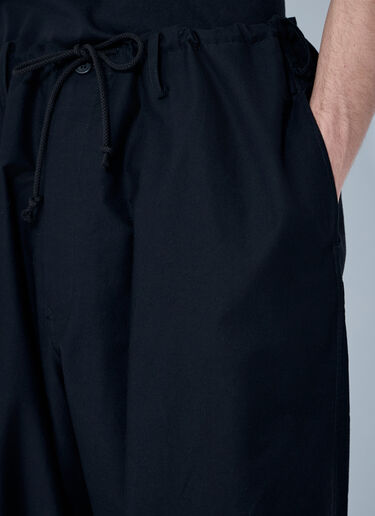 Yohji Yamamoto Drawstring Pants Black yoy0160001