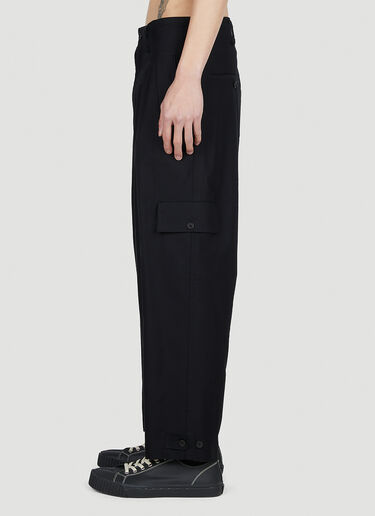 Yohji Yamamoto Y-Side Flap Pants Black yoy0152005