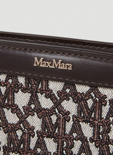 자카드 로고 클러치 Max Mara 자카드 로고 클러치 브라운 max0252072