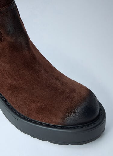 Miu Miu Suede Boots Brown miu0266004