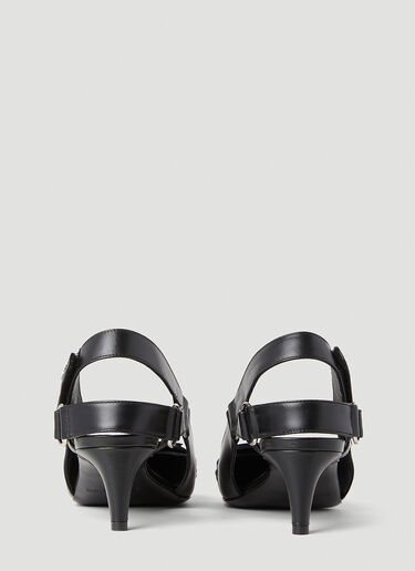 Courrèges Racer Slingback Heels Black cou0251042