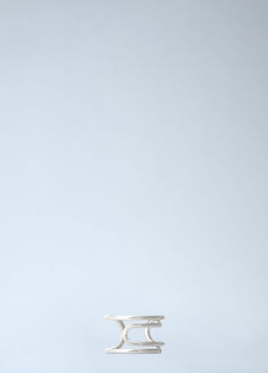 Off-White Paperclip Ring Grey ofw0164374