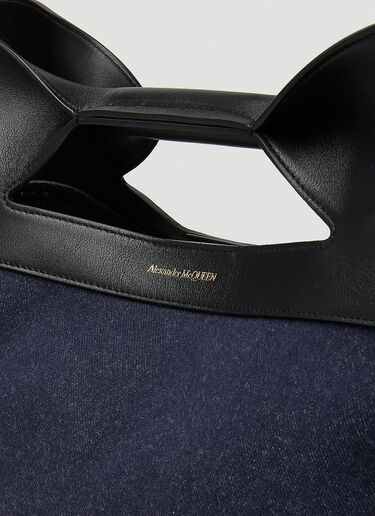 Alexander McQueen The Bow Small Handbag Denim amq0249082