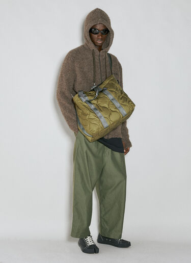 Comme des Garçons Homme 퀼팅 토트백 그린 cdh0154015