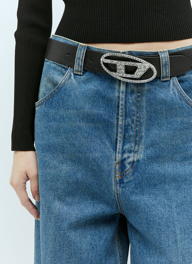 Diesel B-1DR Logo Belt Black dsl0355001