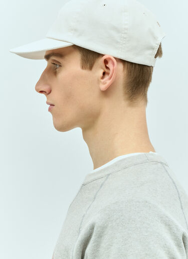 A BATHING APE® One Point Corduroy Baseball Cap White aba0154016