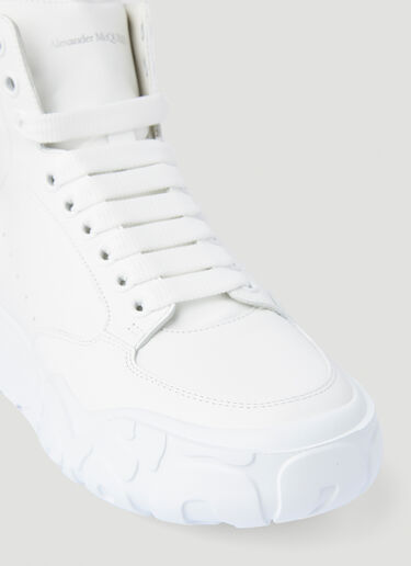 Alexander McQueen Court High-Top Leather Sneakers White amq0245083