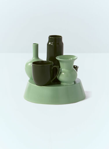 POLSPOTTEN Hong Kong Vase Dark Green wps0691480
