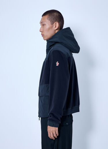 LN-CC® - Moncler Grenoble: Polartec® Zip-Up Hoodie - Black Moncler Grenoble Polartec® Zip-Up Hoodie Black mog0165002