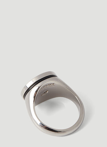 Versace Enamel Medusa Ring Silver ver0155039