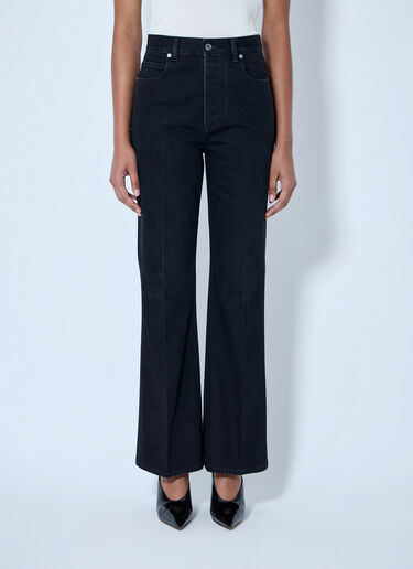 LN-CC® - Bottega Veneta: Wide-Leg Denim Trousers - Black Bottega Veneta Wide-Leg Denim Trousers Black bov0264053