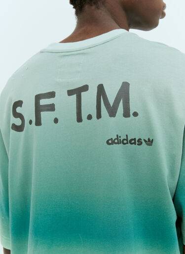 adidas x Song for the Mute 徽标印花渐变 T 恤 绿色 asf0154007