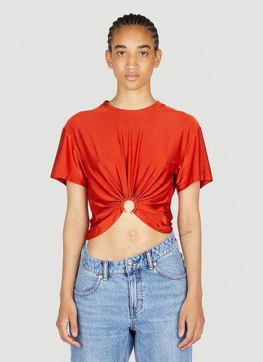 Rabanne Front Ring T-Shirt Red pac0254012