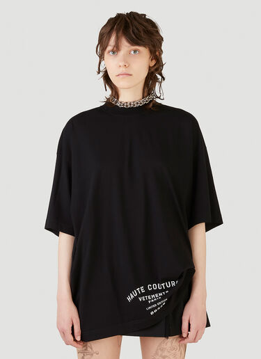Vetements Maison De Couture 티셔츠 블랙 vet0241026