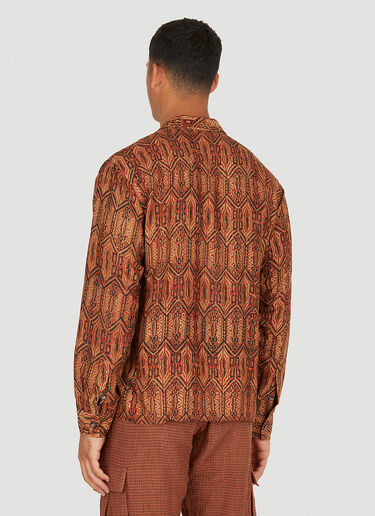 Karu Traditional Tamil 印花衬衫 棕色 kau0150002