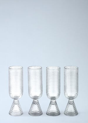 POLSPOTTEN Textured Glass Flute Set Clear wps0691981