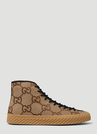 Gucci Tortuga High Top Sneakers Camel guc0150185
