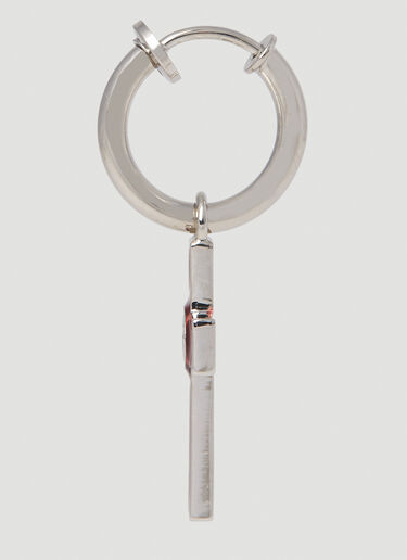 Gucci Interlocking G Cross Earring Red guc0252002