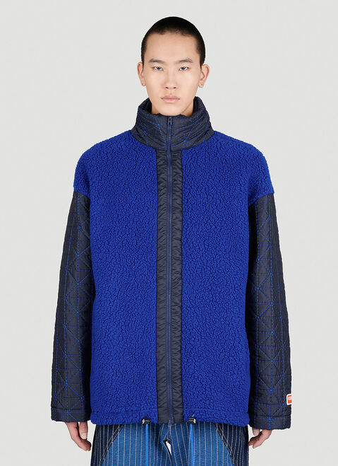 Kenzo Archive Logo Zip Up Jacket Green knz0154002