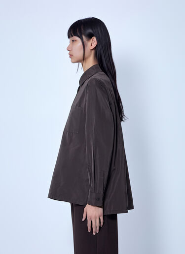 Max Mara Silk-Blend Radzimir Shirt Dark Brown max0266035
