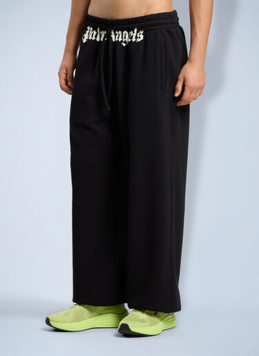 Palm Angels Waist Logo Sweatpants Black pma0166162
