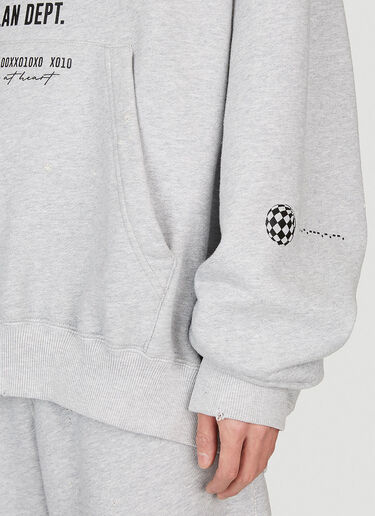 Dolce & Gabbana Logo Print Hooded Sweatshirt Grey dol0154002