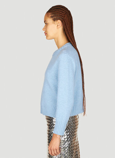Felted Wool Sweater Bottega Veneta Felted Wool Sweater Blue bov0253077