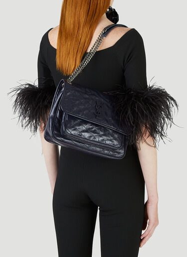 Saint Laurent Niki Medium Shoulder Bag Navy sla0243123