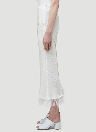 Acne Studios Ife Crinkled Gauze Skirt White acn0244069