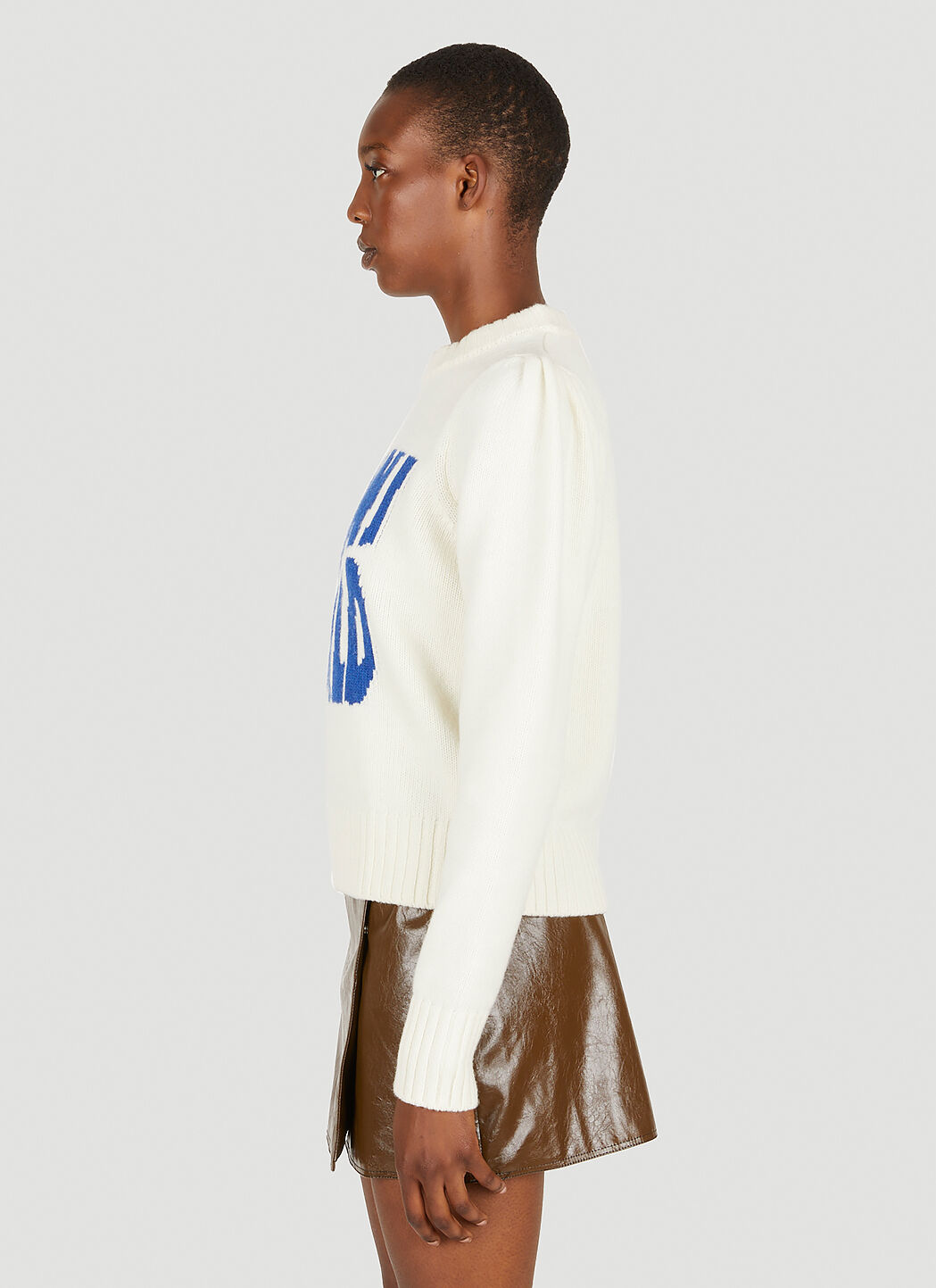 Ganni white sweater on sale