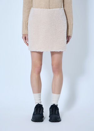 Moncler Teddy Mini Skirt Cream mon0266020