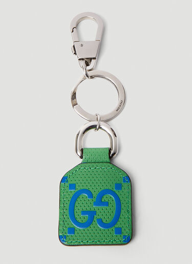 Gucci GG Leather Key Chain Green guc0152143