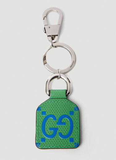 GG Leather Key Chain Gucci GG Leather Key Chain Green guc0152143
