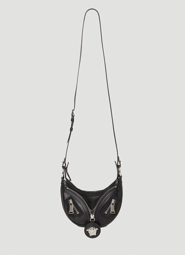 Versace Repeat Small Hobo Bag Black vrs0252023