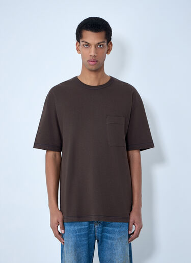 Lemaire Boxy SS T-Shirt Brown lem0164014