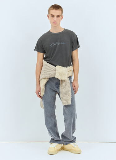 ERL California Distressed T-Shirt Grey erl0158009
