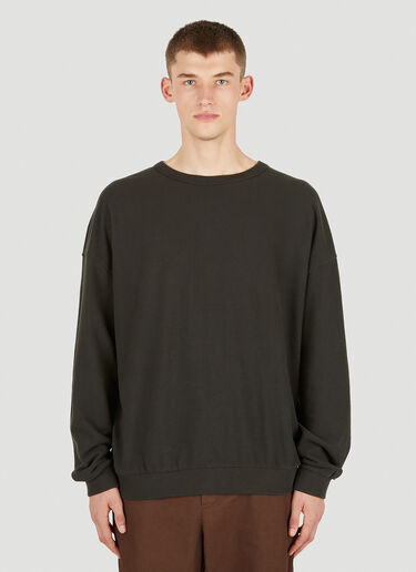 Loose Fit Sweatshirt Applied Art Forms Loose Fit Sweatshirt Black aaf0150008