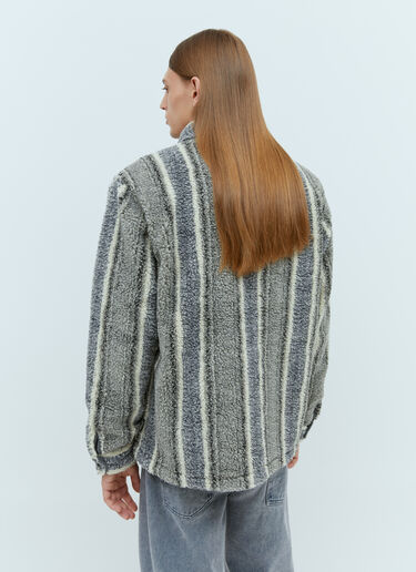 Stüssy ストライプシェルパテディシャツ  グレー sts0153006