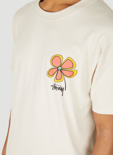 Stüssy Flower Logo T-Shirt Beige sts0347023