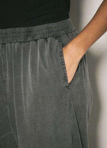 Alexander Wang High Rise Relaxed Track Pants Grey awg0258005