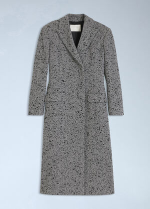 HUGO x entire studios Single-Breasted Oversized Herringbone Coat Grey hgb0266004