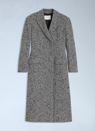 HUGO x entire studios Single-Breasted Oversized Herringbone Coat Grey hgb0266004