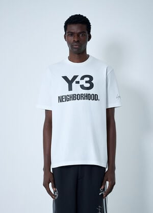 Y-3 X NBHD Logo Motif T-Shirt White ynb0162008