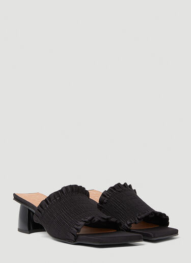 Smock Kitten Heel Mules GANNI Smock Kitten Heel Mules Black gan0253029