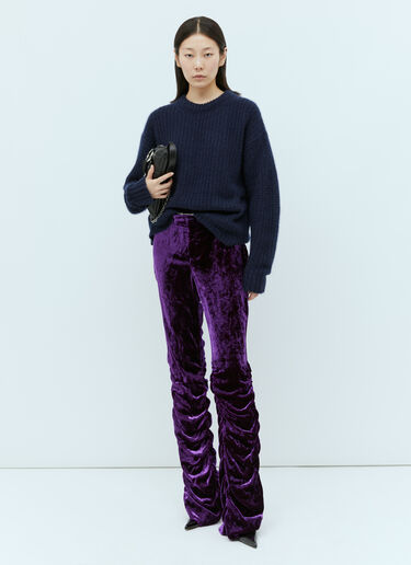 Gucci Cashmere Silk Crewneck Sweater Navy guc0254009