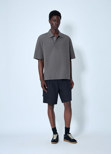 Margaret Howell Cotton Poplin Boxy Shirt Grey mhl0164003