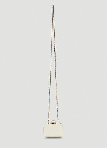 Alexander McQueen Mini Metal Clutch Bag Silver amq0241010