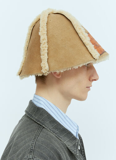 Acne Studios Shearling Bucket Hat Camel acn0154033